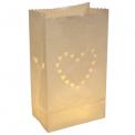 Pack Of 10 Heart Paper Lanterns