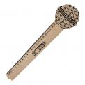 Popstar Microphone Wooden Ruler