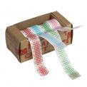 Pack Of 4 Gingham Lace Paper Washi Tape