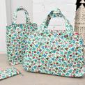 Rambling Rose Oilcloth Weekend Bag