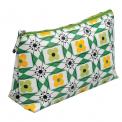 Mid Century Floral Oilcloth Wash Bag