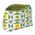 Mid Century Floral Oilcloth Make Up Bag