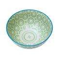 Japanese Blossom Bowl Green Circles