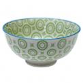 Japanese Blossom Bowl Green Circles
