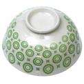 Japanese Blossom Bowl Green Circles