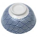 Japanese Blossom Bowl Navy Waves