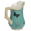 Small Green Botanical Butterfly Jug