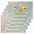 World Map Wrapping Paper (5 Sheets)