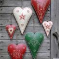 Cream Rustic Flower Heart