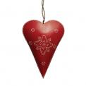 Medium Red Clover Rustic Heart