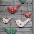 Rustic Large Red Bird Decoration