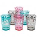 Set Of 6 Coloured Souk Tealight Holders