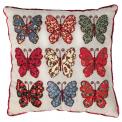 Patchwork  Butterflies Cushion