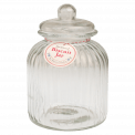 Ridged Glass Biscuit Jar