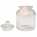 Ridged Glass Biscuit Jar