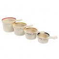 Set Of 4 Stoneware Measuring Cups