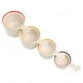 Set Of 4 Stoneware Measuring Cups