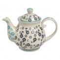 Stoneware Teapot Blue Jasmine