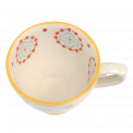 Stoneware Tea Cup Cinnamon Flower