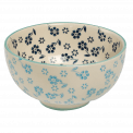 Stoneware Salad Bowl Blue Jasmine