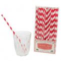 Pack Of 25 School Milk Paper Straws