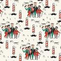 5 Sheets Of Barber Shop Wrapping Paper