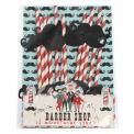 Set Of 12 Barber Shop Moustache Paper Straws