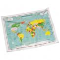 World Map Cotton Tea Towel In Gift Box