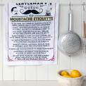 Moustache Etiquette Cotton Tea Towel In Gift Box