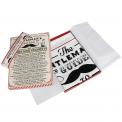 Moustache Etiquette Cotton Tea Towel In Gift Box