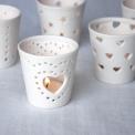 Big Heart Ceramic Tealight Holder