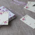 Set Of 6 La Petite Rose Gift Tags