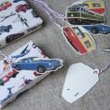 Set Of 6 Vintage Transport Gift Tags