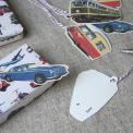 Set Of 6 Vintage Transport Gift Tags