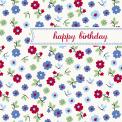 Forget Me Not Happy Birthday Card
