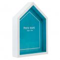 Beach Hut Photo Frame Blue