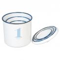 Set Of 3 Stacking Enamel Storage Containers