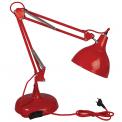 Desk Lamp Red Euro Plug