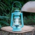 Blue L.e.d Battery Powered Hurricane Lamp