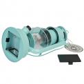 Blue L.e.d Battery Powered Hurricane Lamp