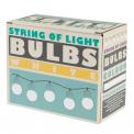 String Of 10 White Led Battery Bulb Lights