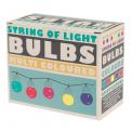 String Of 10 Multicoloured Led Battery Bulb Lights