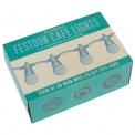 String Of 10 White Cafe Festoon Lights With Bs 3 Pin Plug