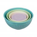 Set Of 4 Ridged Melamine Stacking Bowls With Lids