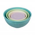 Set Of 4 Ridged Melamine Stacking Bowls With Lids