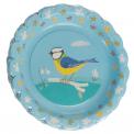 Set Of 8 Blue Tit Design Tea Party Plates