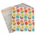 Pack Of 20 Mid Century Poppy Cocktail Napkins