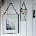 Glass Hanging Frame In Silver 25x20cm