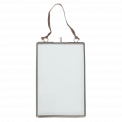 Glass Hanging Frame In Silver 15x10cm