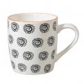 Japanese Mug Black Flowers